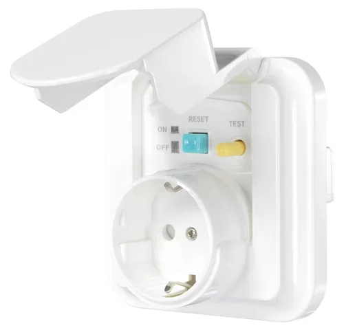 Sygonix SY-5775152 Unterputz-Fehlerstrom-Sicherheitssteckdose - Steckdosen & Zubehör, erhöhte Sicherheit durch integrierten Fehlerstromschutz für optimalen Schutz in Ihrem Zuhause.