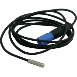 Wolf Speichertemperaturfühler 279905499 - Thermostat mit blauem Rundstecker, sorgt für präzise Temperaturmessung und effiziente Heizungssteuerung.