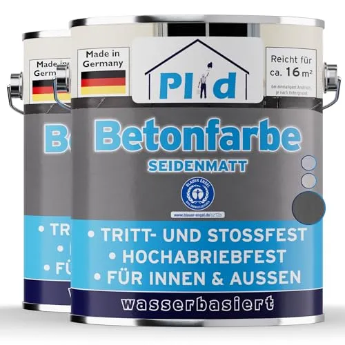 Plid® Betonfarbe Innen & Außen Anthrazitgrau 1,5L