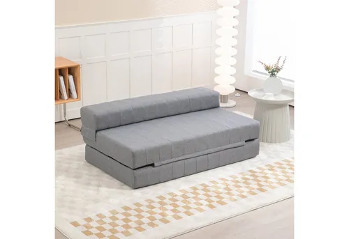 HOMCOM Bodensofa 2-in-1 Klappbar Schlafsofa von HOMCOM