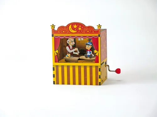 Musicboxworld Spieluhr Pinocchio Theater aus Holz