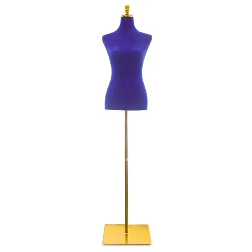 Schneiderpuppe Torso Royal Blau BITUXX - Schneiderpuppe in royal blau, ideal für Schneiderarbeiten und zur Präsentation von Kleidung. Perfekt für kreative Nähprojekte und stylische Schaufensterdekoration.