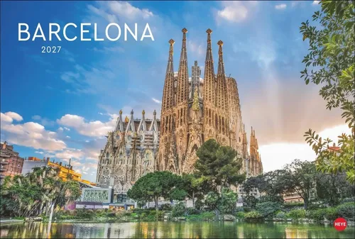 Barcelona Edition Kalender 2027 - Hochwertiger Posterkalender für 2027 im Format 580x390 mm. Entdecken Sie beeindruckende Motive von Barcelona und bringen Sie mediterranes Flair in Ihr Zuhause.