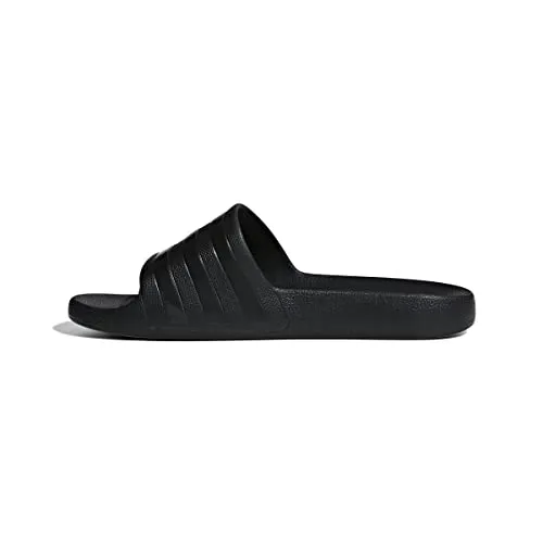 adidas Damen Adilette Aqua Slides Schiebe-Sandalen, Schwarz/Schwarz/Schwarz, 39 1/3 EU