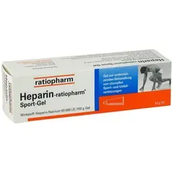 Heparin-ratiopharm Sport - Arzneimittel zur Linderung von Schwellungen nach Verletzungen, unterstützt die Heilung mit 60.000 IE Heparin pro Tube.