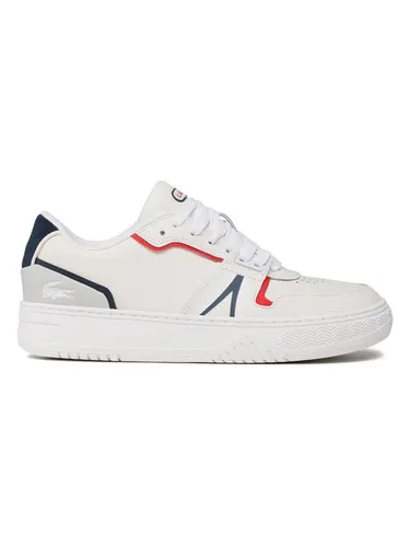 Lacoste Leder-Sneakers in Weiß/ Dunkelblau/ Rot, Größe 43, Weiß/Blau/rot, Herren