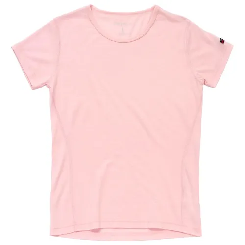 DEVOLD Breeze Merino 150 T-Shirt Wmn - Funktionsshirt für Damen in chalk pink - Ultraleichtes Funktionsshirt aus 100% Merinowolle, atmungsaktiv und temperaturregulierend. Ideal für aktive Frauen, die Komfort und Geruchsresistenz schätzen.
