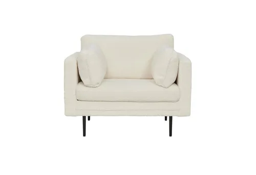 ebuy24 Relaxsessel Boom Sessel – Teddystoff in Weiß von Venture Home