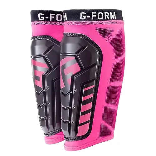 G-Form Pro-S Vento Schienbeinschoner XL schwarzpink - Innovative Schienbeinschoner für Fußball, mit bequemer Passform und hochwertigem Material für optimalen Schutz und Bewegungsfreiheit.
