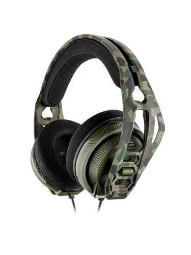 RIG 400HX - Forest Camo Wired Headset für Xbox - PC-Headset mit 40mm Treibern für hochauflösenden Sound, verstellbarem Rahmen und abnehmbarem Mikrofon mit Geräuschunterdrückung für stundenlangen Spielspaß.