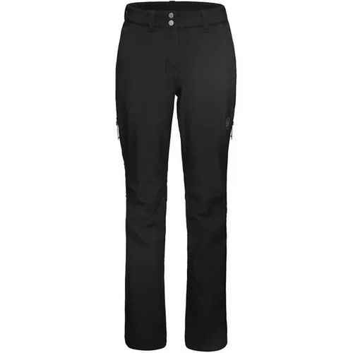 Mammut Runbold Winter Softshell Pants Women - Schwarz 38 - Wanderhosen für Damen, ideal für kalte Wintertage. Die wasserabweisende Softshellhose bietet optimalen Komfort, Fleecefutter und ist umweltfreundlich dank Recyclingmaterial.