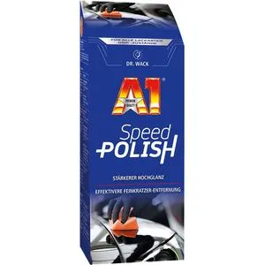 Dr. Wack A1 Speed Polish 500 ml – Premium Auto-Politur mit Carnauba-Wachs - Raumdüfte: Hochwertige Auto-Politur für brillanten Glanz und bis zu 3 Monate Schutz vor Umwelteinflüssen – Made in Germany!