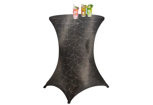 BURI Stuhlhusse Stretch Stehtischbezug 80cm Stehtischhusse Husse Stehtisch Bezug bunt