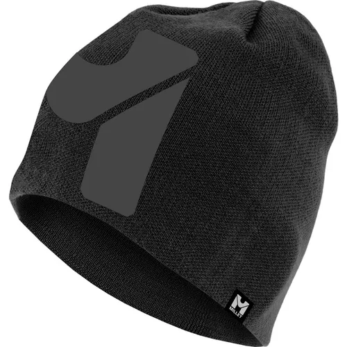 Millet Logo Beanie noir/tarmac (N8057) U - Mütze für Winteraktivitäten, bietet exzellente Wärme und Atmungsaktivität. Mit modernem Jacquard-Logo und Mikrofleece-Innenband für zusätzlichen Komfort.