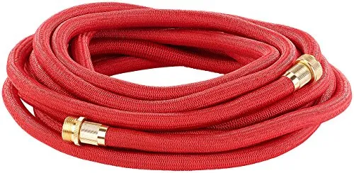 Dehnbarer Profi-Gartenschlauch PRO.V5 mit Alu-Anschlüssen - Gartenschlauch, flexibler und platzsparender Schlauch von 17,5 bis 50 m, ideal für jede Gartenarbeit.