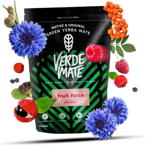 Mate Tee Yerba Mate Verde Mate Fruit Force Wenig Staub ohne Bitterkeit 500g