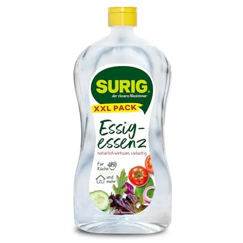 SURIG Essigessenz 1000 g – 24,9% Essigsäure für Küche & Haushalt