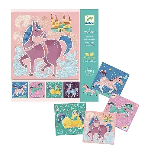 DESIGN BY - Schablonen Pferde (min. 2 Stück) Nicht klebend, mehrfarbig (38915)