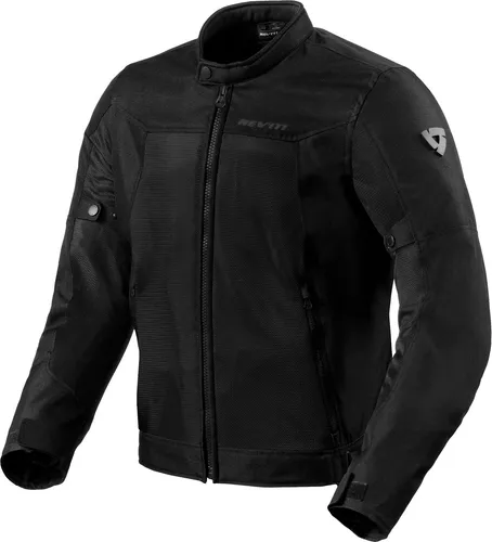 Revit Eclipse 2 Jacket 2XL - Schutzjacke in Schwarz, bietet hervorragenden Schutz und Atmungsaktivität für Motorradfahrer.