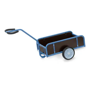 Fetra Handwagen 4107V - Robuster Handwagen mit 4 Bordwänden, Tragkraft 300 kg und Vollgummireifen – ideal für schwere Lasten und vielseitigen Einsatz im Garten oder Lager.
