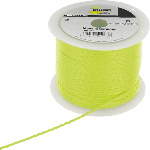 Leucht-Maurerschnur Ø 2,0 mm 100 m Fliesenschnur Pflasterschnur Spule Schnur