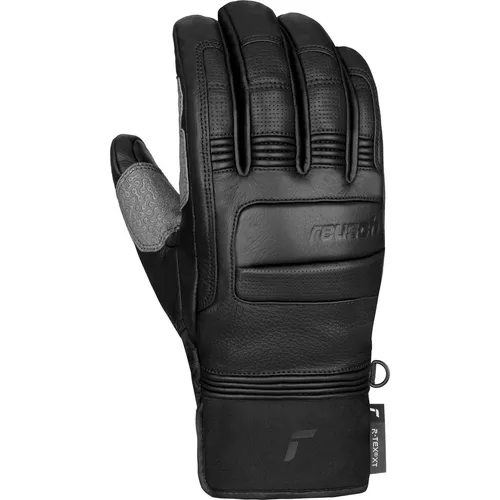 Reusch World Pro black (7700) 10 - Warme Skihandschuhe für Männer mit elegantem Volllederdesign, R-Loft-Isolierung und optimaler Passform für besten Komfort auf der Piste.