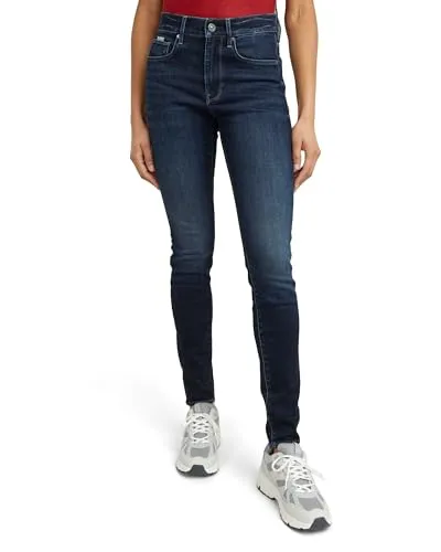 G-STAR Damen 3301 Skinny Jeans - High Waist - Jeans in Skinny Fit, klassisches 5-Taschen-Design, High Waist für einen femininen Look, aus lederähnlichem Papiermaterial für besonderen Tragekomfort.