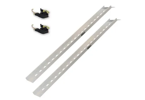 Baumarktplus TRUTZHOLM 2x Auffahrschienen 194 cm - Transportgeräte & Rampen - Stabile Aluminium Auffahrschienen mit 200 kg Traglast, ideal für sicheres Verladen von Motorrädern und Quads dank rutschfester Auflagefläche.
