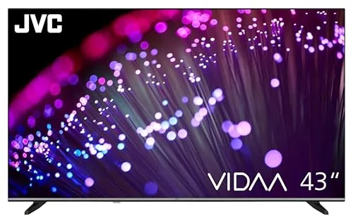 JVC 43 Zoll Smart TV VIDAA LT-43VD3555 - 4K UHD Fernseher mit Dolby Vision und Triple-Tuner - Erleben Sie atemberaubende Bilder und grenzenlose Unterhaltung durch VIDAA OS mit zahlreichen Streaming-Apps.