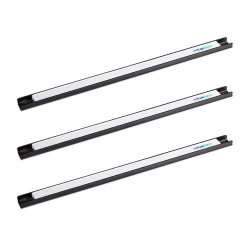Relaxdays Magnetleiste - Magnetische Werkzeugleiste mit 13 kg Haltekraft - Werkzeughalter aus robustem Stahl, ideal für die Wandmontage und sorgt für Ordnung in Ihrer Werkstatt oder Küche.