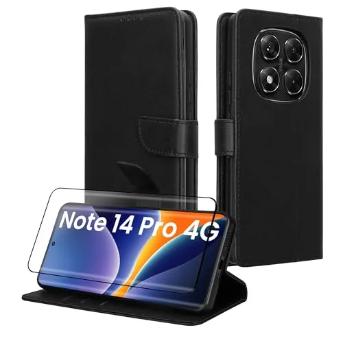 kwmobile Kunstleder Handyhülle kompatibel mit Xiaomi Redmi Note 14 Pro 4G Hülle