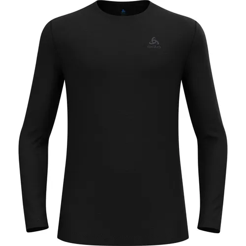 Odlo The Merino Light Base Layer Langarmshirt XL - Funktionsunterwäsche aus 100% Merinowolle, atmungsaktiv und mit natürlicher Wärmeregulierung für optimalen Tragekomfort bei Outdoor-Aktivitäten.