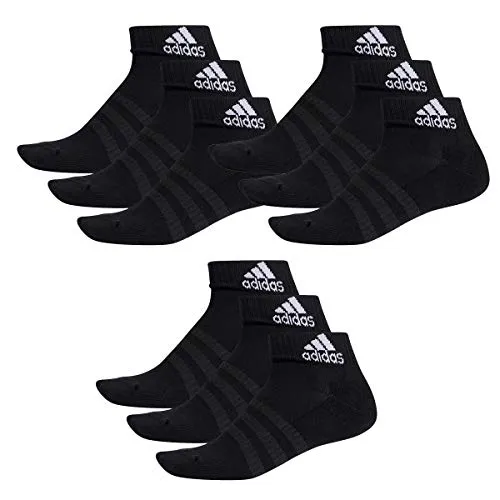 adidas Ankle Socken Unisex Kurzsocke 3 Paar in Schwarz in schwarz von adidas
