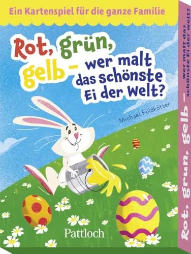 Pattloch Geschenkbuch Rot, grün, gelb - Wer Malt das schönste Ei der Welt?: EIN Kartenspiel für die ganze Familie | Spiel ab 5 Jahren als Geschenk zu Ostern oder für das Osternest