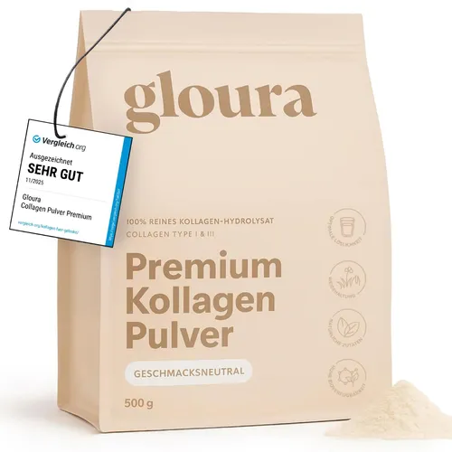 Gloura Kollagen Pulver Premium 500g von Gloura