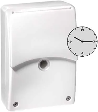 ESYLUX CDS-A/T AP-WEISS Dämmerungsschalter - Aufputz-Dämmerungsschalter mit integrierter Tages-Zeitschaltuhr für automatisches Licht. Ideal für flexible Beleuchtungseinstellungen und einfache Montage.