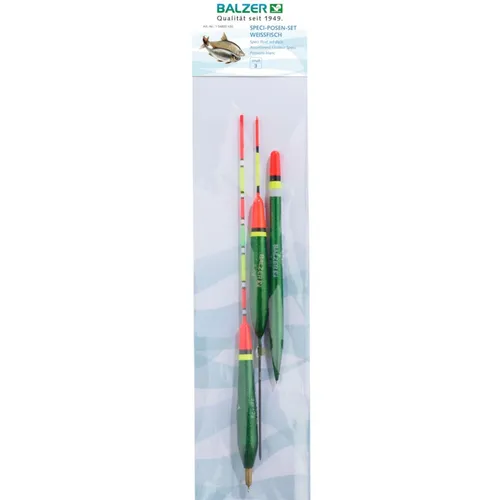 Balzer Posensortiment Weißfisch - 3 Posen im Set, Friedfischposen, Angelpose  