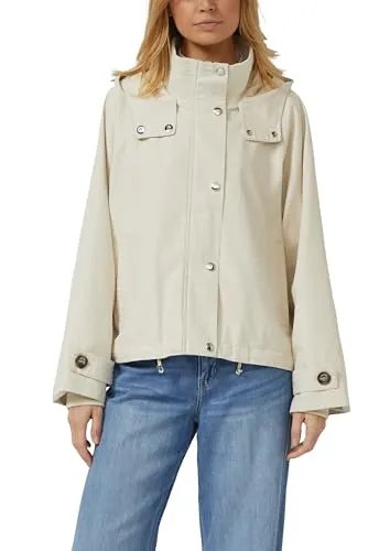 s.Oliver Outdoorjacke weiß XL (42) - Stylische Outdoorjacke in creme, ideal für Freizeit und Alltag. Hochwertige Materialkombination sorgt für Komfort und Langlebigkeit. Pflegeleicht und vielseitig kombinierbar.