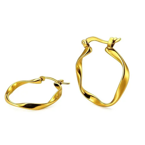 Goldmaid Creolen Ohrringe aus 925 Sterlingsilber in gold von Bechtgold