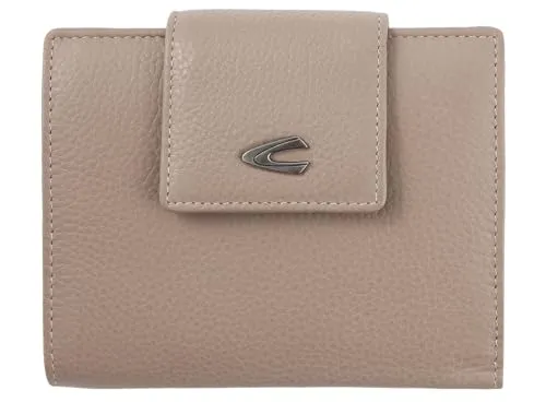 camel active Pura Geldbörse Reißverschluss Taupe - Beige - Elegante Leder Geldbörse mit RFID-Schutz, 8 Kreditkartenfächern und mehreren Fächern für Geld und Münzen. Ideal für stilbewusste Damen.