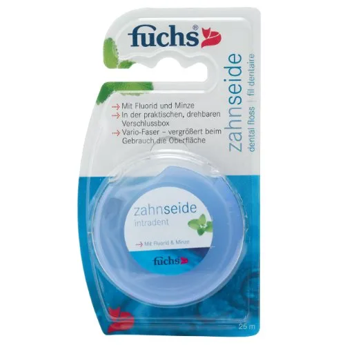 5Pack Fuchs Zahnseide gewachst Minzgeschmack 5x 25m von FUCHS
