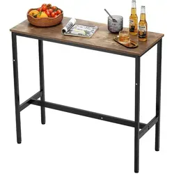 VEVOR Bartisch Stehtisch Bistrotisch - Tische & Stehtische, rustikales Design mit stabiler MDF-Platte und Metallrahmen, ideal für gemütliche Abende oder als Cocktailtheke.
