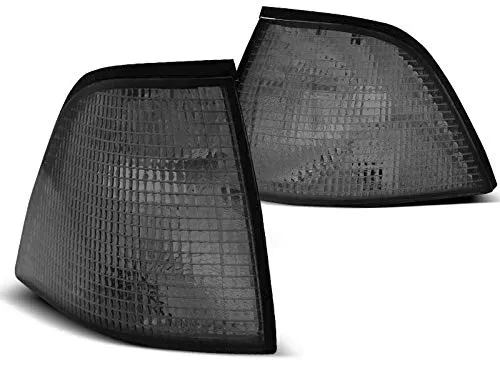 Tuning-Tec KFZ-Ersatzleuchte Frontblinker Set smoke für BMW 3er E36 - Autolampen Set mit rauchglas Frontblinkern, eintragungsfrei und perfekt passend für BMW E36 Coupe/Cabrio (12.1990-09.1999). Optimieren Sie das Aussehen Ihres Fahrzeugs!