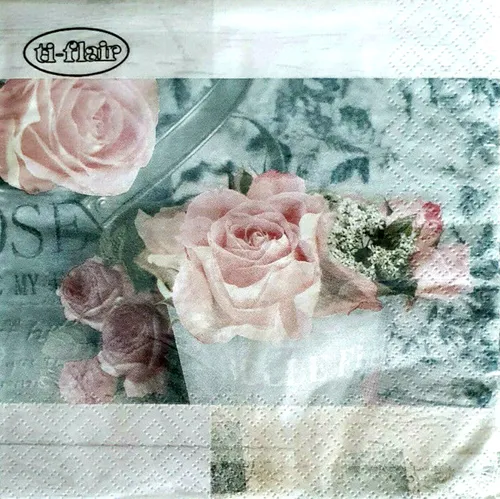 Servietten  Romantic Rosen Geburtstag Party Hochzeit 20 St  Lunch  33x33 cm  Neu