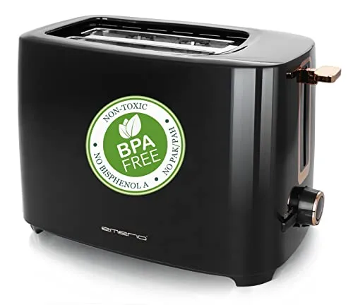 EMERIO TO-125131.1 Toaster Schwarz, Silber