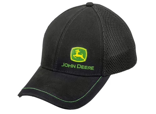 Produktbild JOHN DEERE Cap Schirm Base Cap Mütze Mesh Logo Schwarz verstellbar adjustable