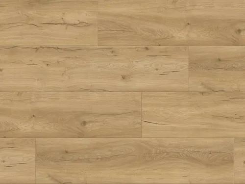 BASICfloor Klickvinyl Eiche Mandel 2,922 m² - Hochwertiger Klickvinylboden in edler Eiche-Mandel-Optik. Strapazierfähig und pflegeleicht, ideal für Renovierungen. Die einfache Verlegung macht ihn perfekt für jeden Raum!