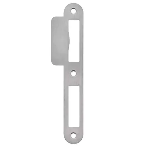 ToniTec Lappenschließblech für Zimmertüren 170 x 24 mm Edelstahl Schliessblech DIN rechts