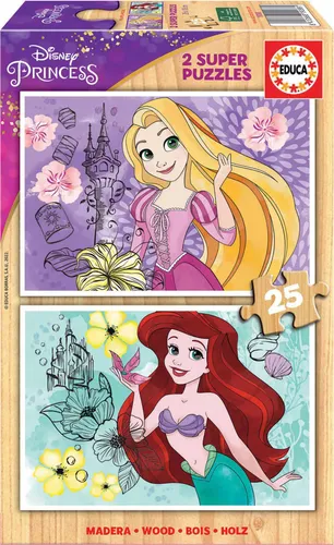 Educa-Hout 2X25 Disney Princess