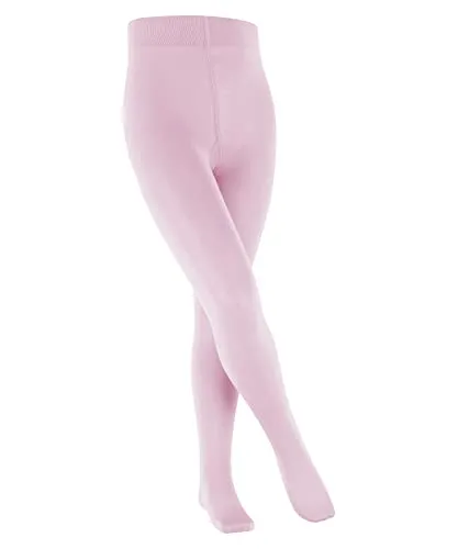 FALKE Unisex Kinder Strumpfhose Cotton Touch K TI Baumwolle dick einfarbig 1 Stück, Rosa (Powder Rose 8900), 80-92